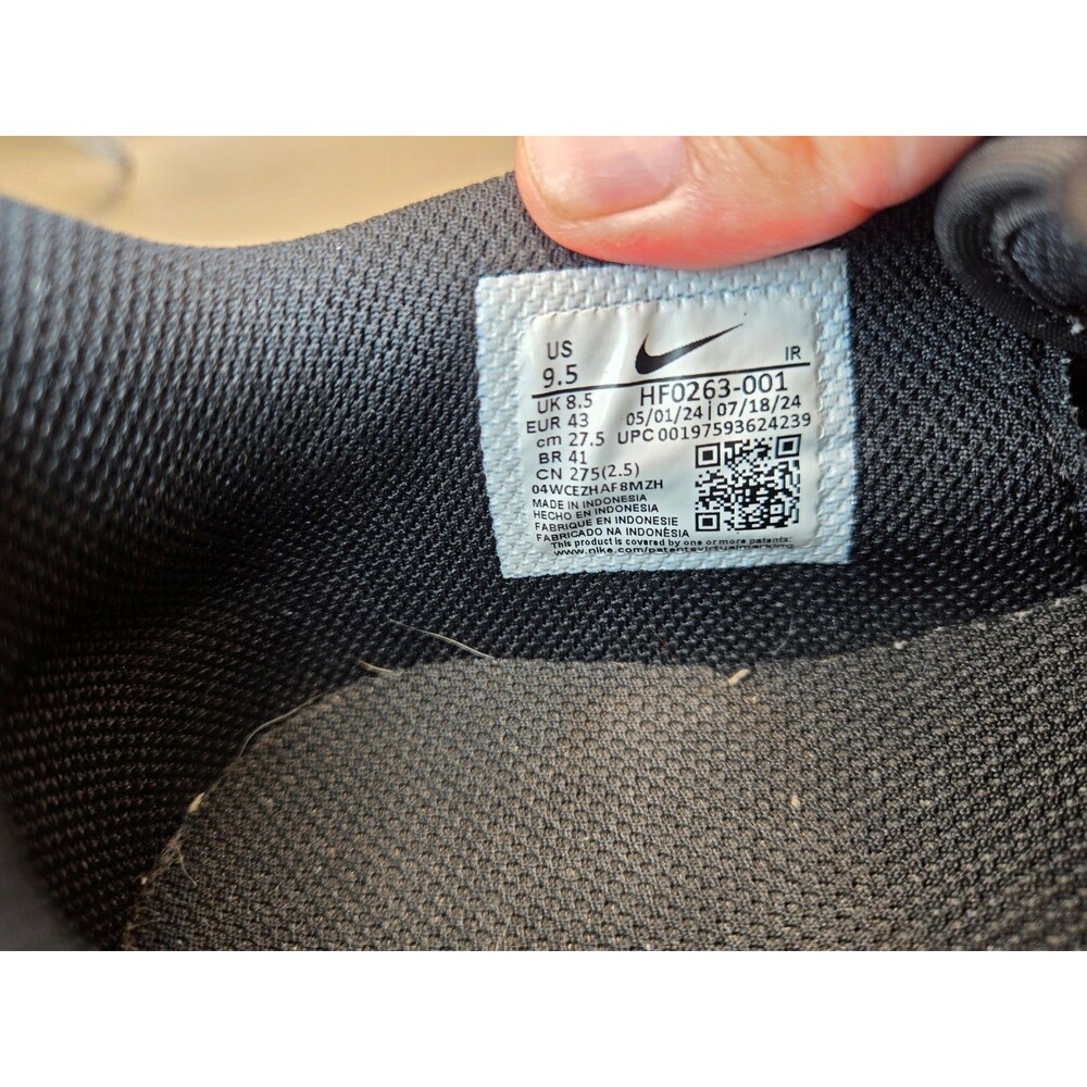 Nike Air Cortez Textile Shoes Mens 9.5 Black White Casual Athletic Retro Sneaker - Picture 8 of 8
